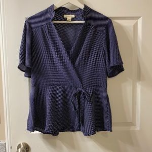 Mock Wrap Blouse